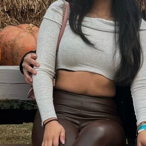 Garage Gray Crop Top